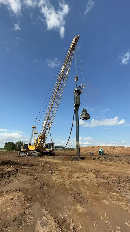 प्रतिस्थापन पत्थर स्तंभ वाइब्रो रेत संपीड़न ढेर तल फ़ीड वाइब्रोफ्लोट ड्राइविंग मिट्टी सुधार के लिए