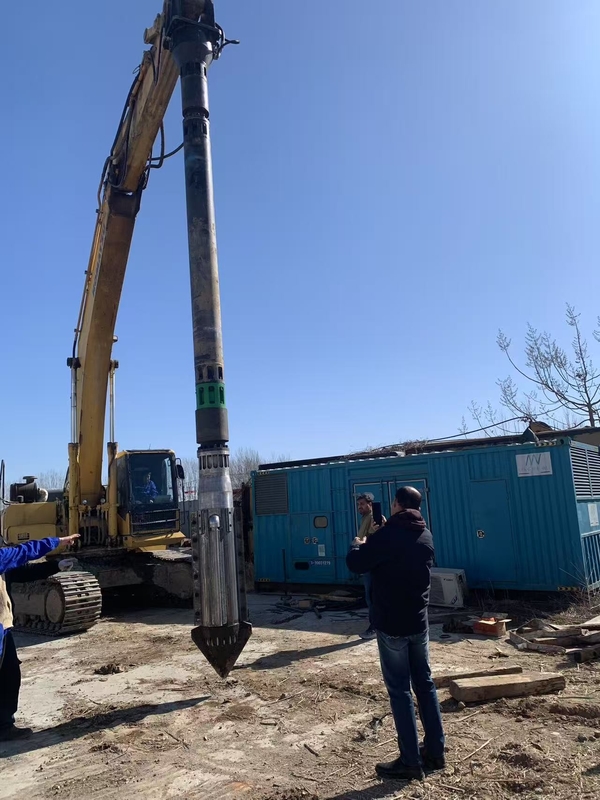 BVEM 2600 आर/मिन घूर्णन गति हाइड्रोलिक वाइब्रोफ्लोट मिट्टी सुधार के लिए जल-वायु संबंध निर्माण