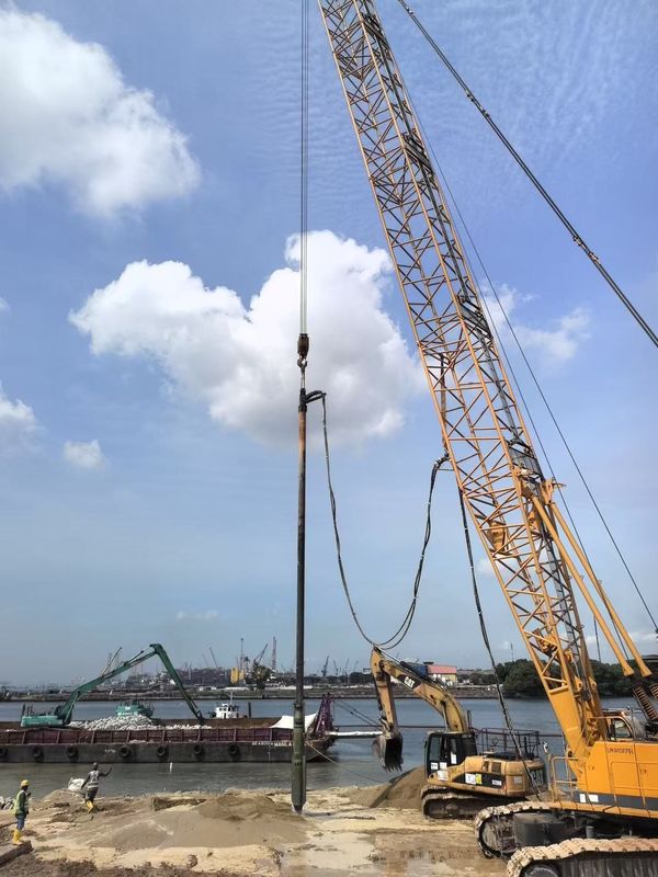 बीवीईएम वाइब्रोफ्लोटेशन डिवाइस उच्च प्रवेश शक्ति के लिए फाउंडेशन की कतरनी क्षमता को मजबूत करने के लिए