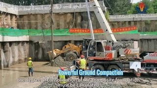 ज़मीन में सुधार के लिए शक्तिशाली वाइब्रॉफ़्लोट उपकरण